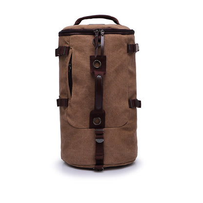 Men’s Vintage Canvas Backpack – Large Travel & Sports Rucksack with Durable Canvas, Multi-Purpose Student Bag