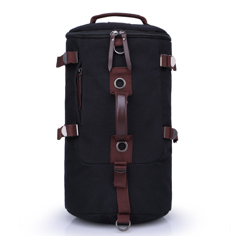 Men’s Vintage Canvas Backpack – Large Travel & Sports Rucksack with Durable Canvas, Multi-Purpose Student Bag