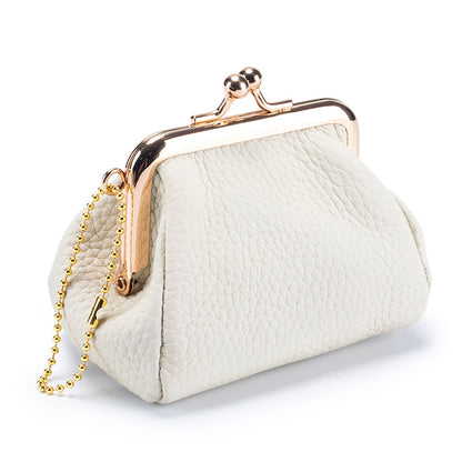 Genuine Leather Mini Coin Wallet for Women – Premium Cowhide Small Purse, Ultra-Light & Stylish