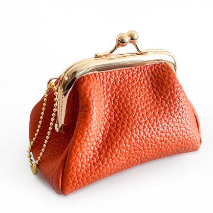 Genuine Leather Mini Coin Wallet for Women – Premium Cowhide Small Purse, Ultra-Light & Stylish