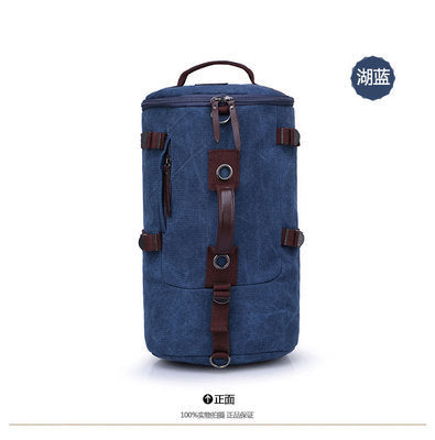 Men’s Vintage Canvas Backpack – Large Travel & Sports Rucksack with Durable Canvas, Multi-Purpose Student Bag