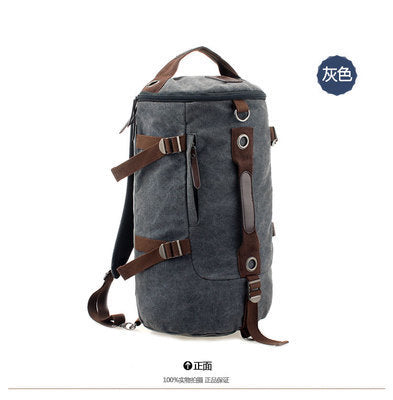 Men’s Vintage Canvas Backpack – Large Travel & Sports Rucksack with Durable Canvas, Multi-Purpose Student Bag