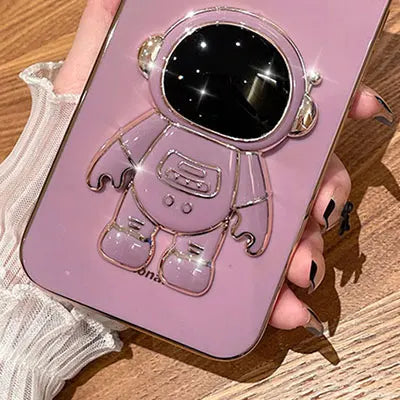 Luxury Astronaut Holder Case For Infinix Hot 20 4G Soft Cover For Infinix Hot 50 50i 40 pro Note 30 40 pro + Zero30 Phone Cases