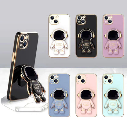Astronaut Holder Phone Case For Xiaomi Redmi Note 9 10 11 12 13 14 Pro Plus 4G 5G 14C 13C 12C 10C 10T 9S 10S 11S 12S Soft Cover