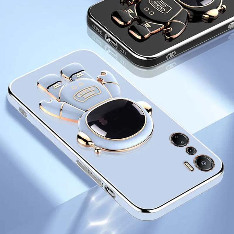 Luxury Astronaut Holder Case For Infinix Hot 20 4G Soft Cover For Infinix Hot 50 50i 40 pro Note 30 40 pro + Zero30 Phone Cases
