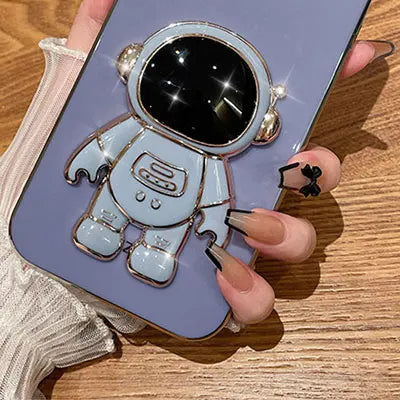 Luxury Astronaut Holder Case For Infinix Hot 20 4G Soft Cover For Infinix Hot 50 50i 40 pro Note 30 40 pro + Zero30 Phone Cases