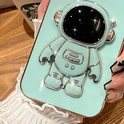 Luxury Astronaut Holder Case For Infinix Hot 20 4G Soft Cover For Infinix Hot 50 50i 40 pro Note 30 40 pro + Zero30 Phone Cases