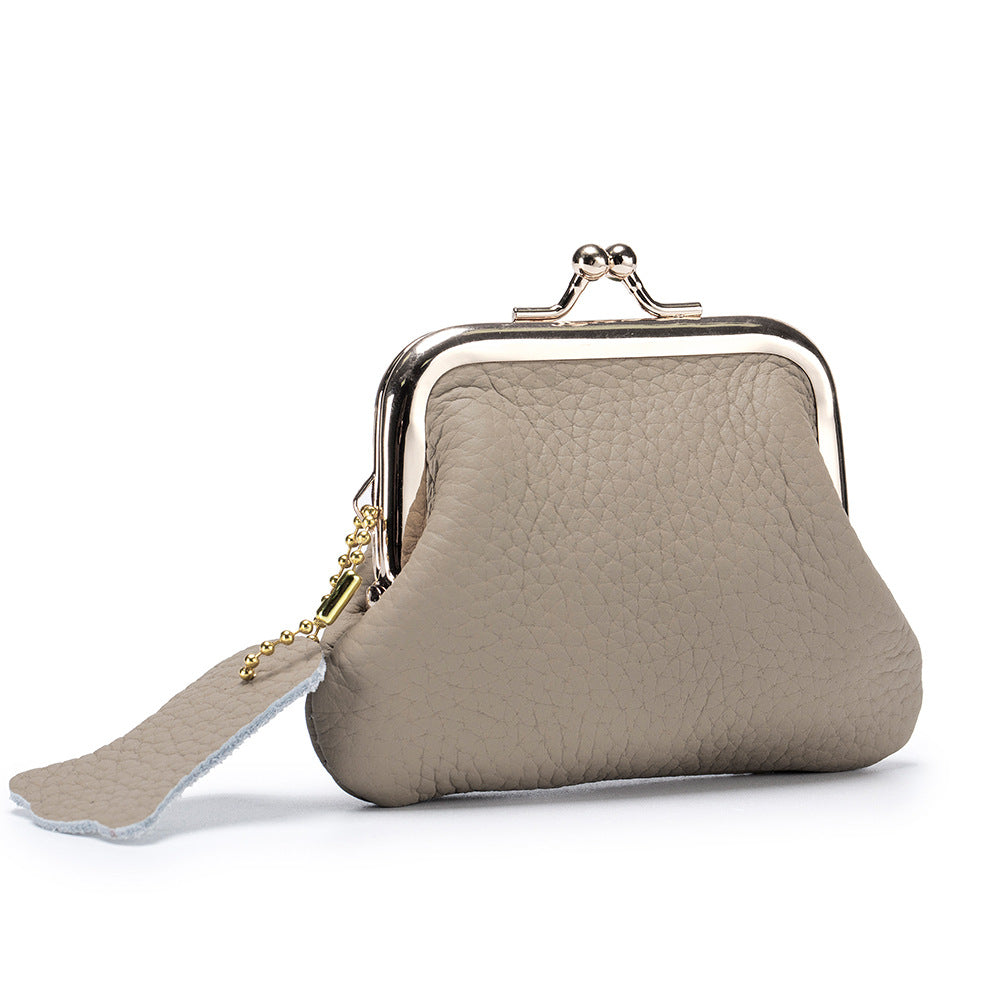 Women’s Genuine Leather Retro Coin Purse – Small First-Layer Cowhide Wallet, Ultra-Light Daily Mini Pouch