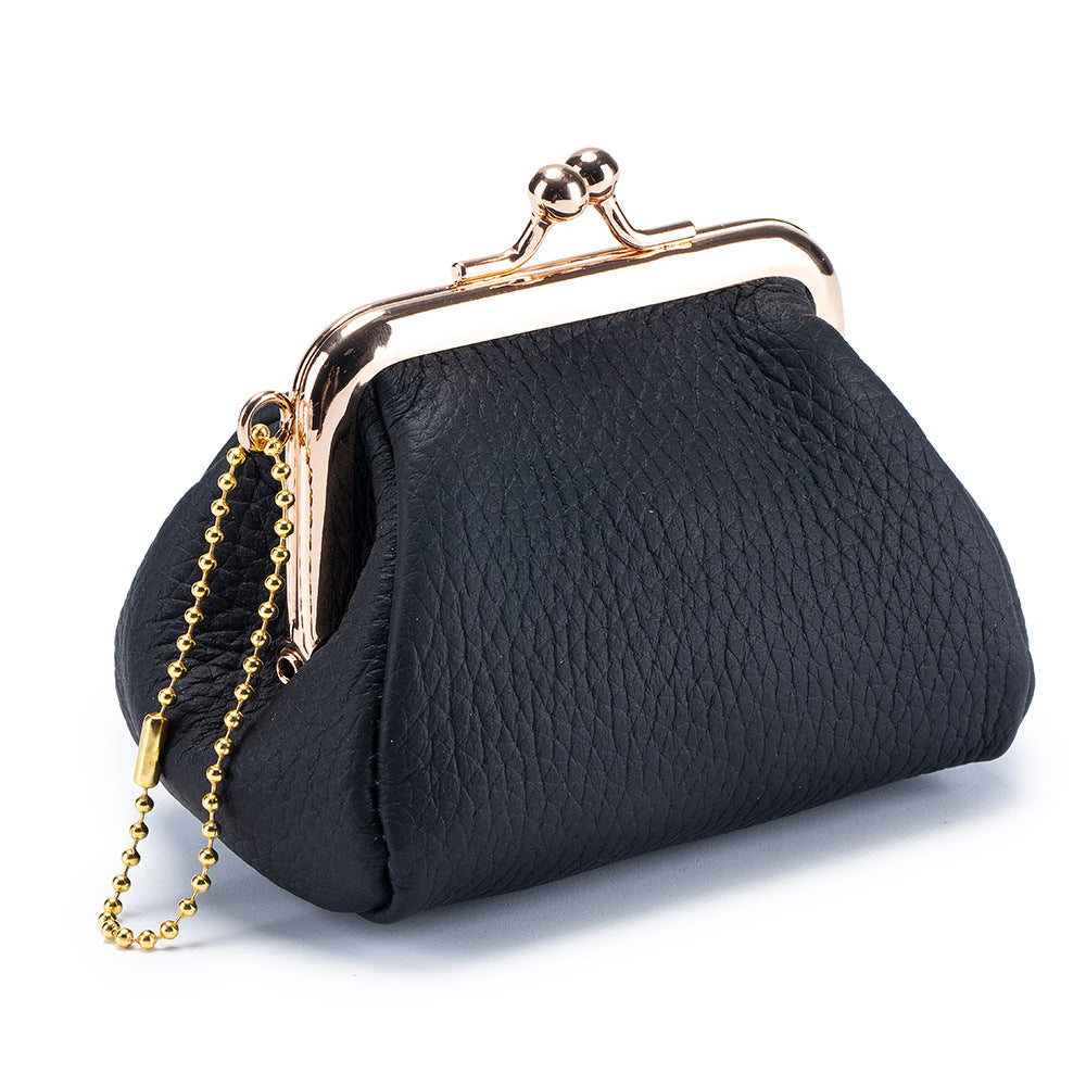 Genuine Leather Mini Coin Wallet for Women – Premium Cowhide Small Purse, Ultra-Light & Stylish