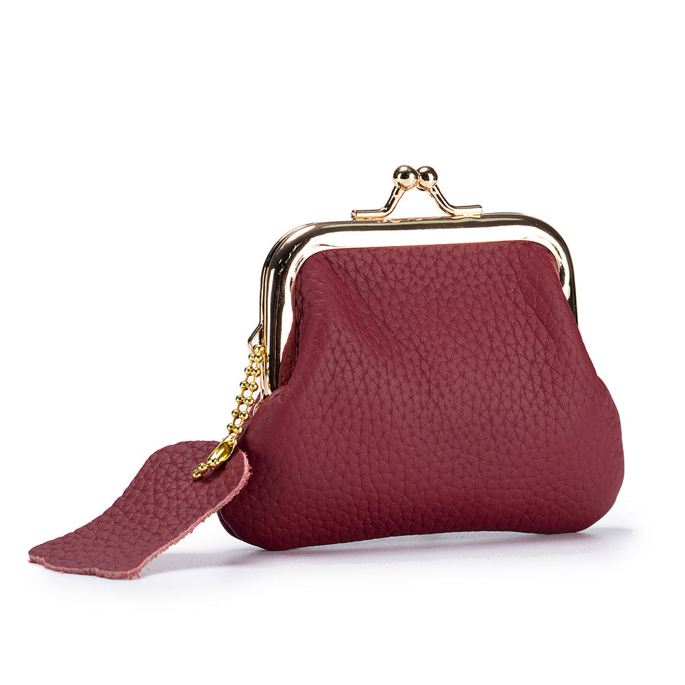 Women’s Genuine Leather Retro Coin Purse – Small First-Layer Cowhide Wallet, Ultra-Light Daily Mini Pouch